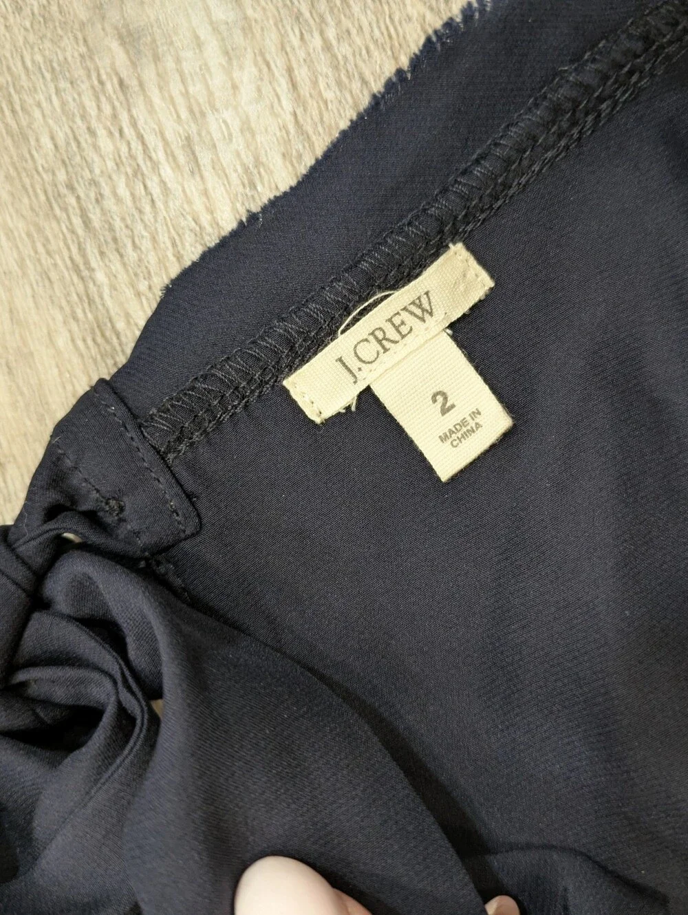 J. Crew Black And Navy Colorblock Dress Size 2